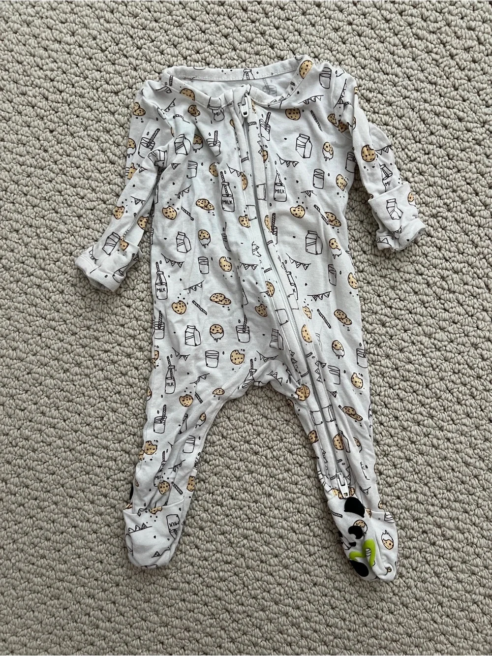 Bellabu Bear Milk & Cookies NB Jammies